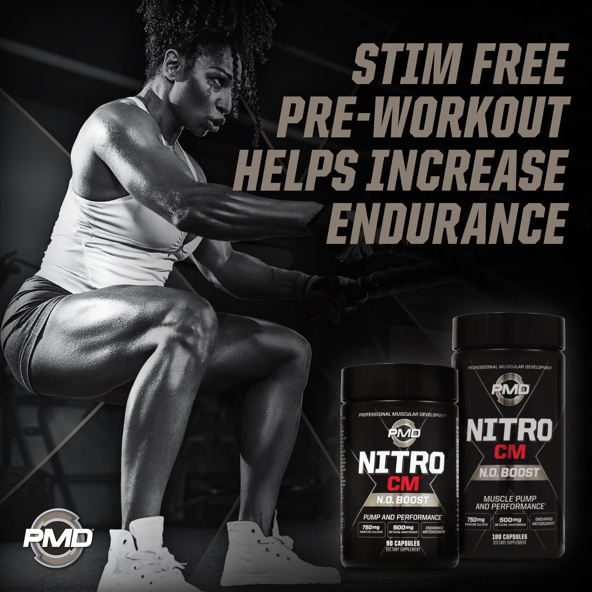 PMD Nitro CM endurance boost supports longer, steadier training sessions.