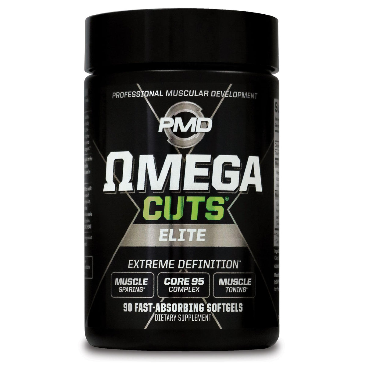 PMD Omega Cuts Elite softgels pack for easy daily use and keto-friendly support.