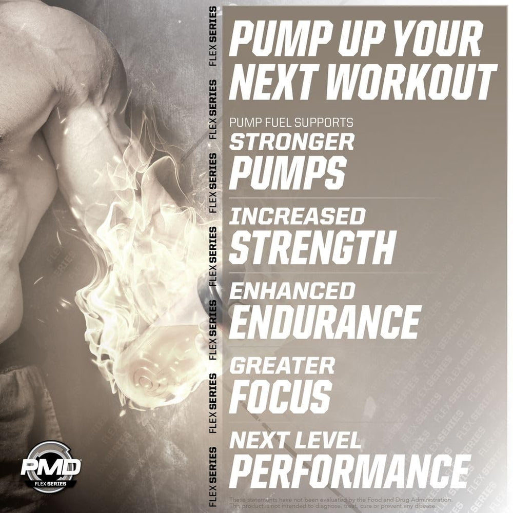 PMD Pump Fuel ALL IN BCAA and taurine visual suggests recovery-ready formula