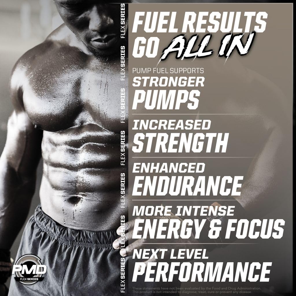 PMD Pump Fuel BCAA 2:1:1 graphic notes recovery support between sets.