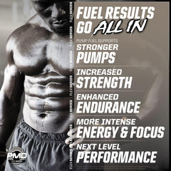PMD Pump Fuel BCAA 2:1:1 graphic notes recovery support between sets.