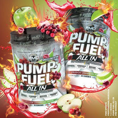 Close-up of creatine and amino blend on PMD label for strength support