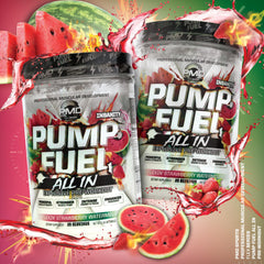 PMD Pump Fuel Insanity strawberry watermelon flavor on label.