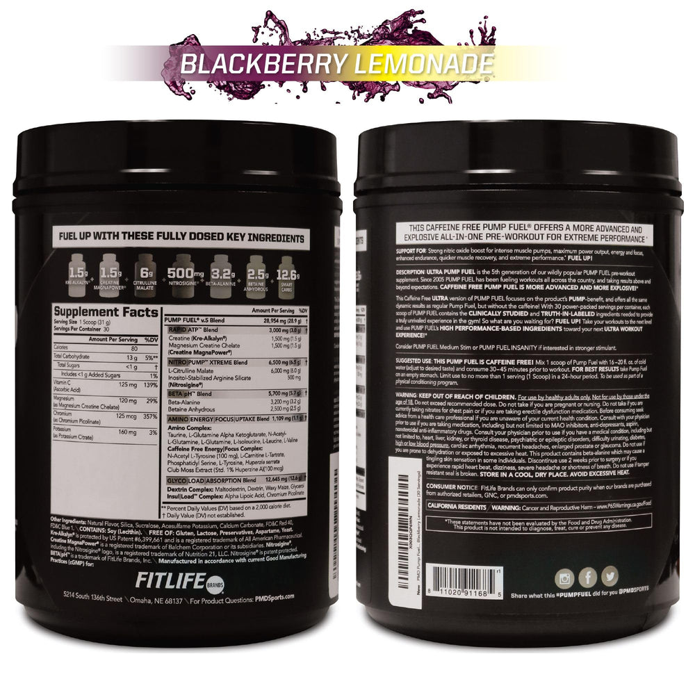 PMD Pump Fuel Ultra bottle with measuring scoop for daily use