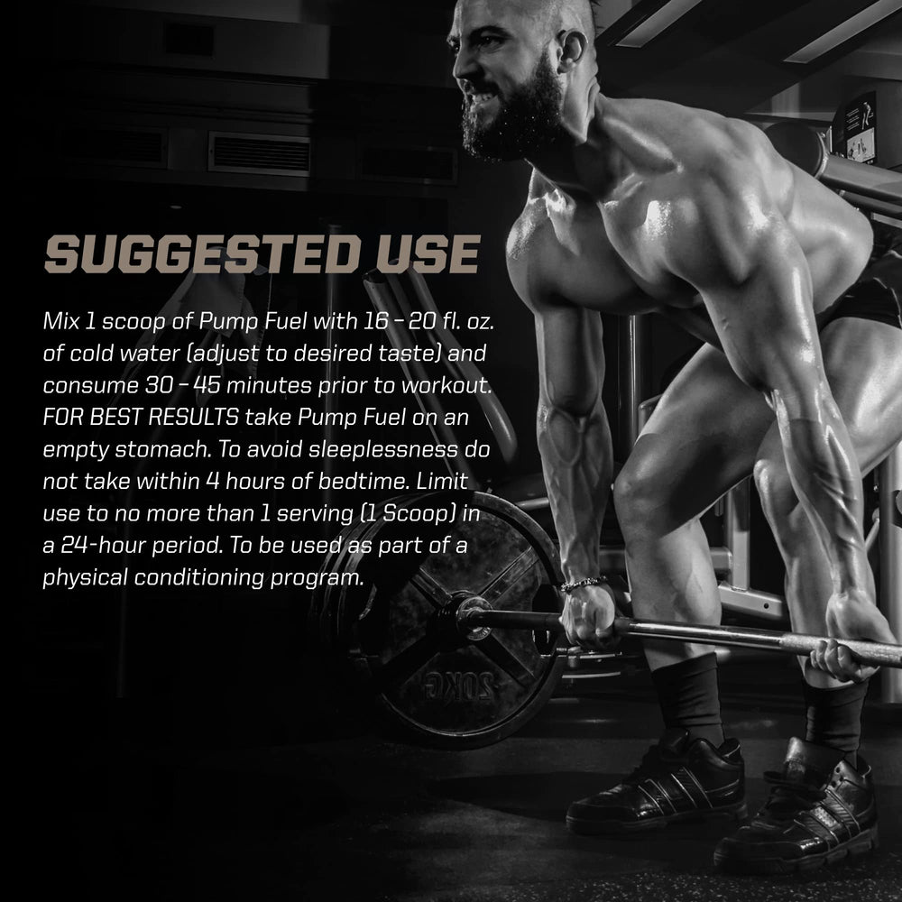 PMD Pump Fuel Ultra Island Punch tub close-up highlights creatine and nootropic ingredients