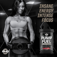 PMD Pump Fuel Ultra Island Punch label reveals transparent ingredient amounts and clean energy profile
