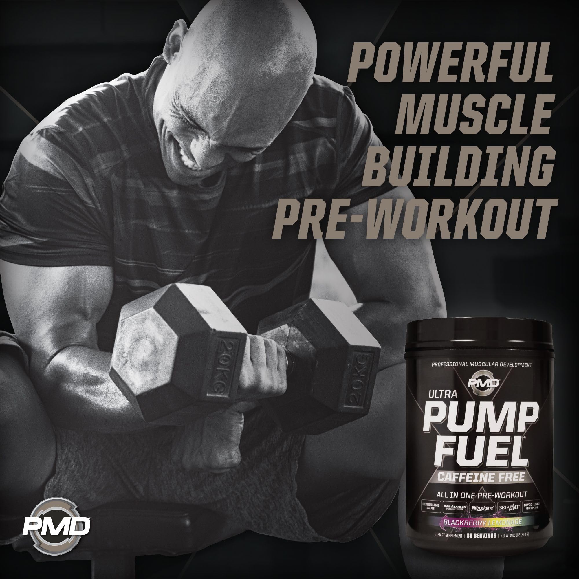 PMD Pump Fuel Ultra serving scoop ready for mixing before training