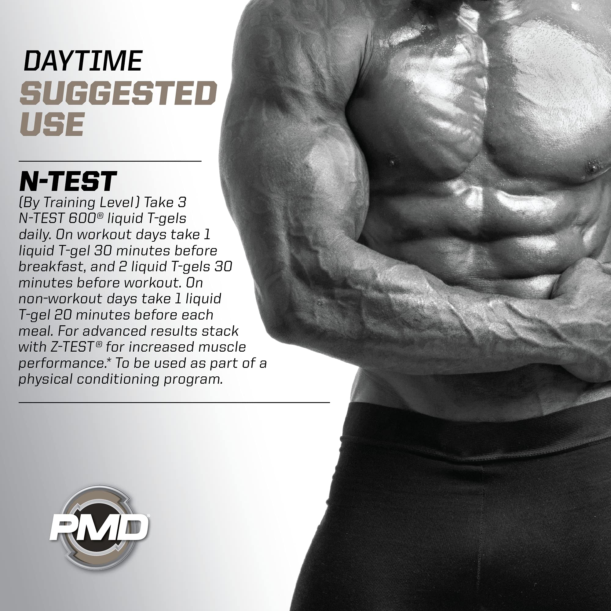 PMD Sleep-support ingredients are depicted for restful nights.