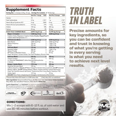 PMD ACG3 label close-up shows transparent ingredient amounts for informed use.