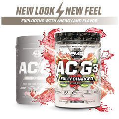 PMD ACG3 pre-workout shake in a glass demonstrates fast mix and sustained focus.