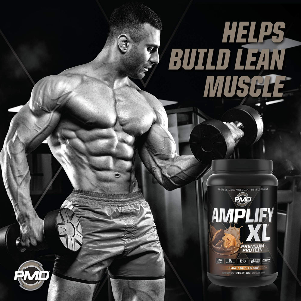 PMD Amplify XL ingredients: glutamine and BCAAs for muscle support
