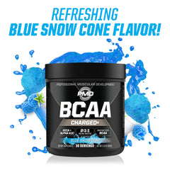Pouring PMD BCAA Charged over ice for refreshing hydration