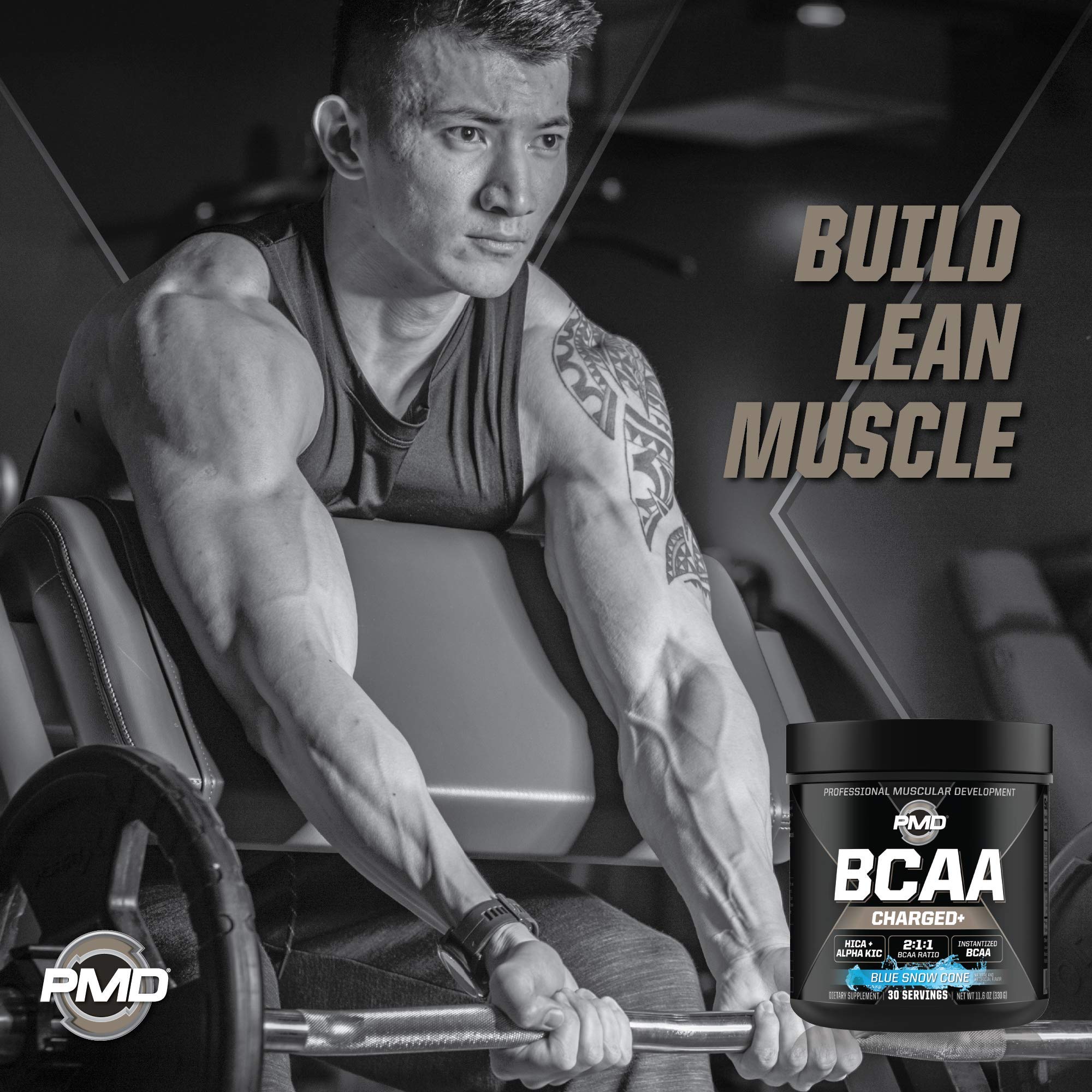 PMD BCAA Charged preworkout use for energy and performance