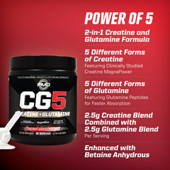 PMD Sports CG5 bottle-sideview highlights MagnaPower creatine binding