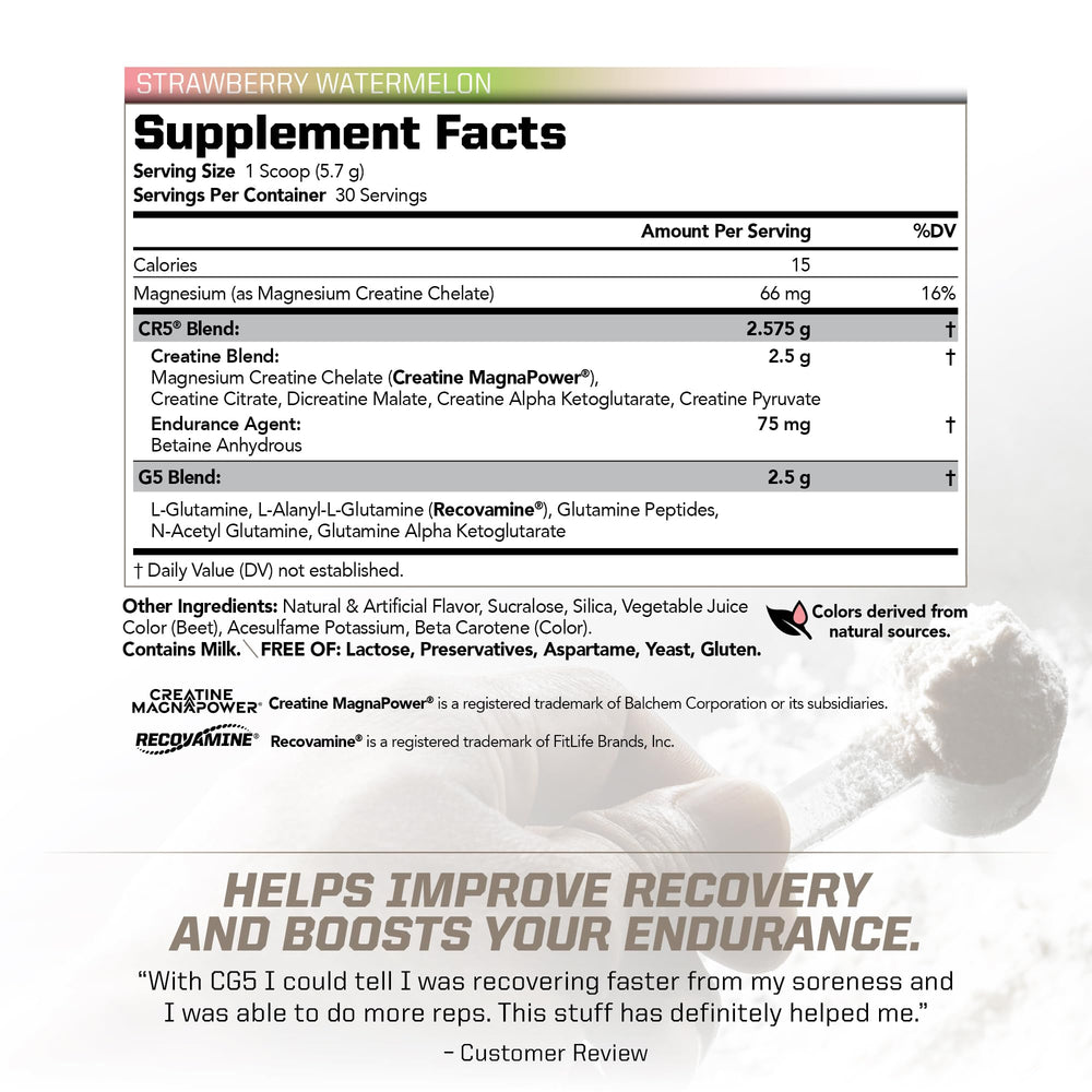 PMD Sports CG5 powder scoop dispensing pre or post workout