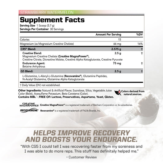 PMD Sports CG5 powder scoop dispensing pre or post workout