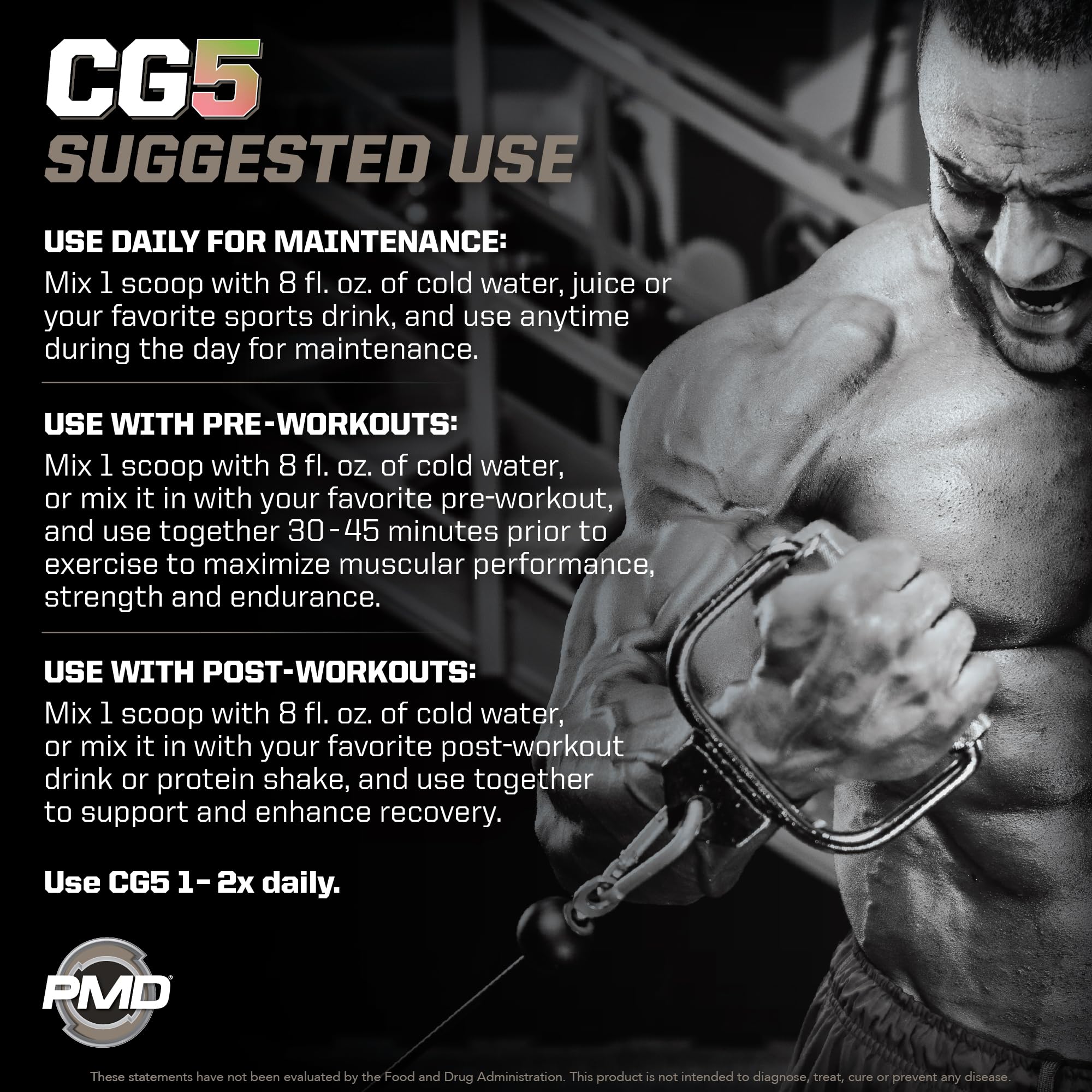 PMD Sports CG5 powder shaker ready to mix during training