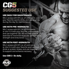 PMD Sports CG5 powder shaker ready to mix during training