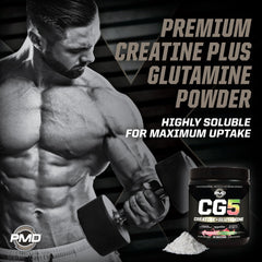 PMD Sports CG5 powder being stirred to show smooth texture
