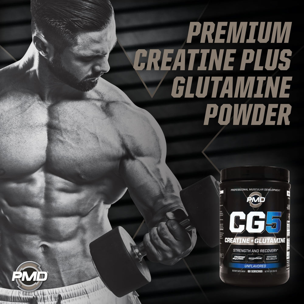 PMD CG5 unflavored powder tub ready for shakes