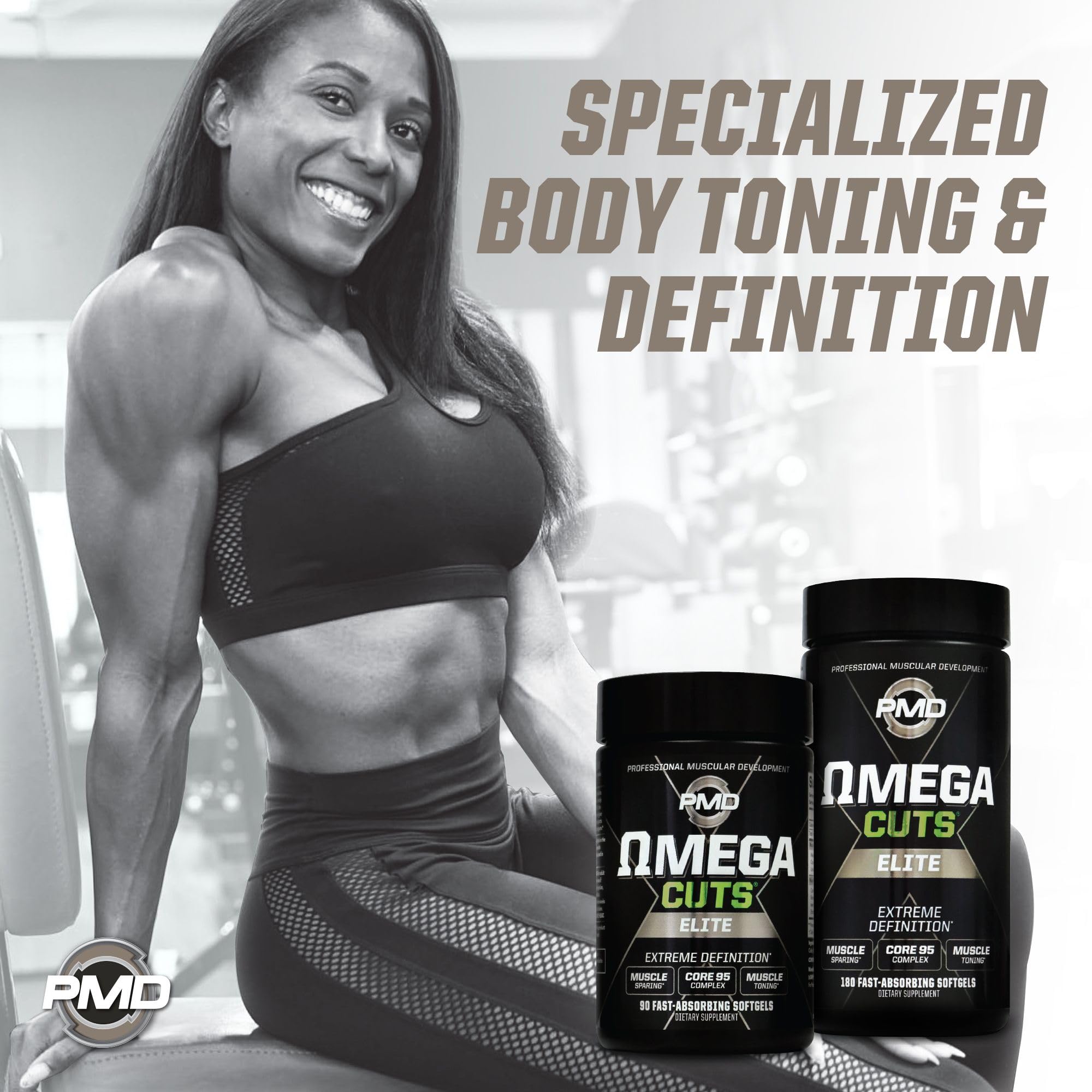 PMD Omega Cuts Elite mct-blend image illustrating energy-supporting fats