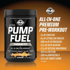 PMD Sports Pump Fuel betaine anhydrous image underscoring performance support.