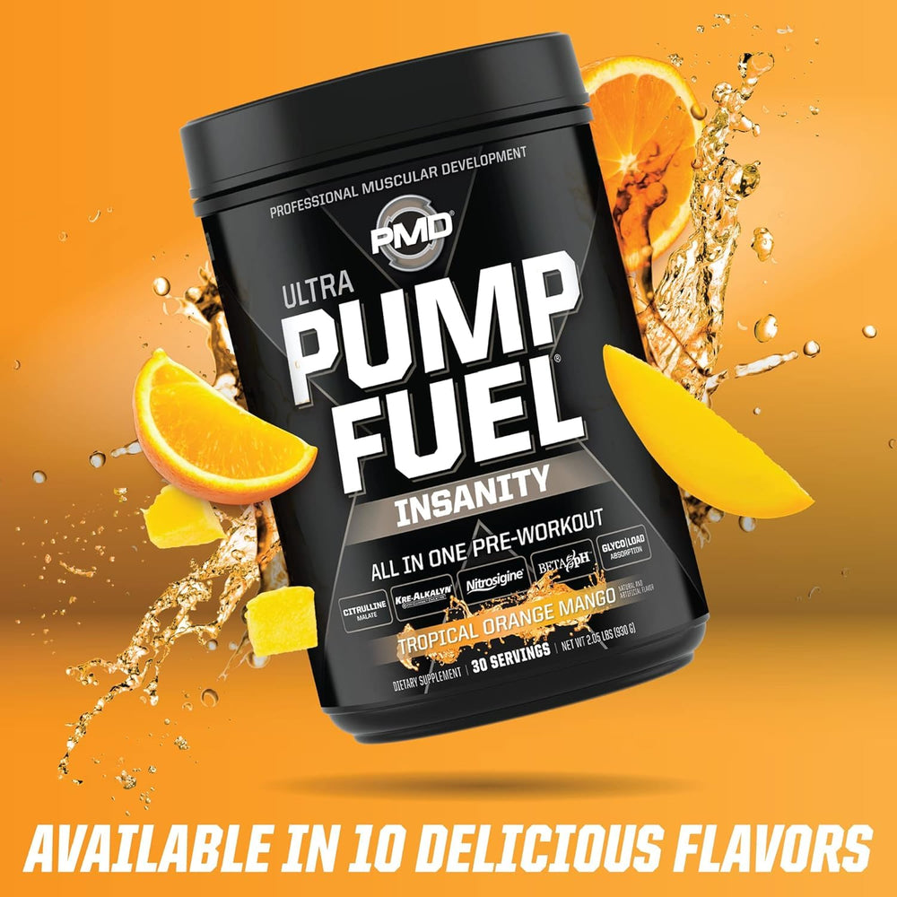PMD Sports Pump Fuel packaging ready for high-intensity training days.
