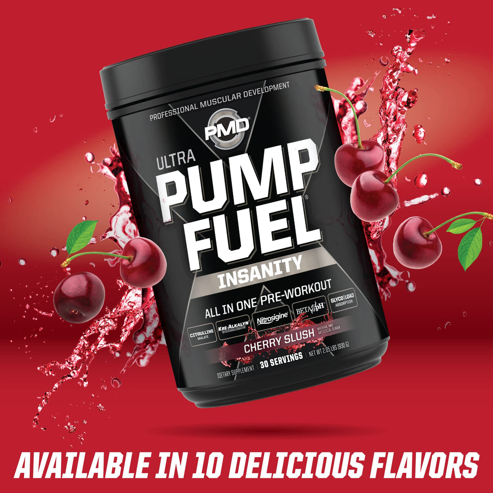 PMD offers caffeine-free, medium-stim, and insanity levels for customization
