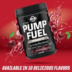 PMD offers caffeine-free, medium-stim, and insanity levels for customization