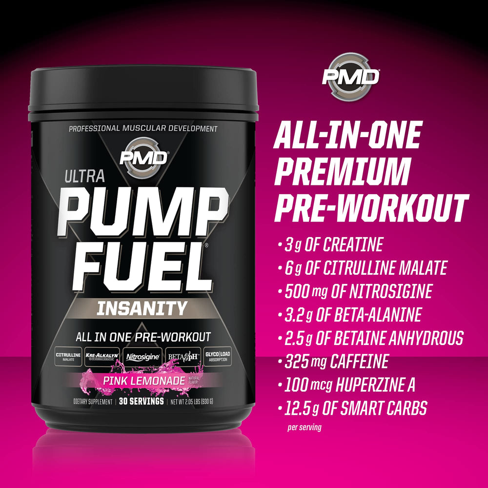 PMD serving scoop portioning powder for consistent workouts.