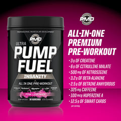 PMD serving scoop portioning powder for consistent workouts.
