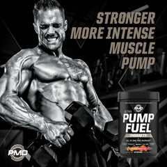 PMD Pump Fuel Ultra Insanity powder pouring into a shaker for quick mix