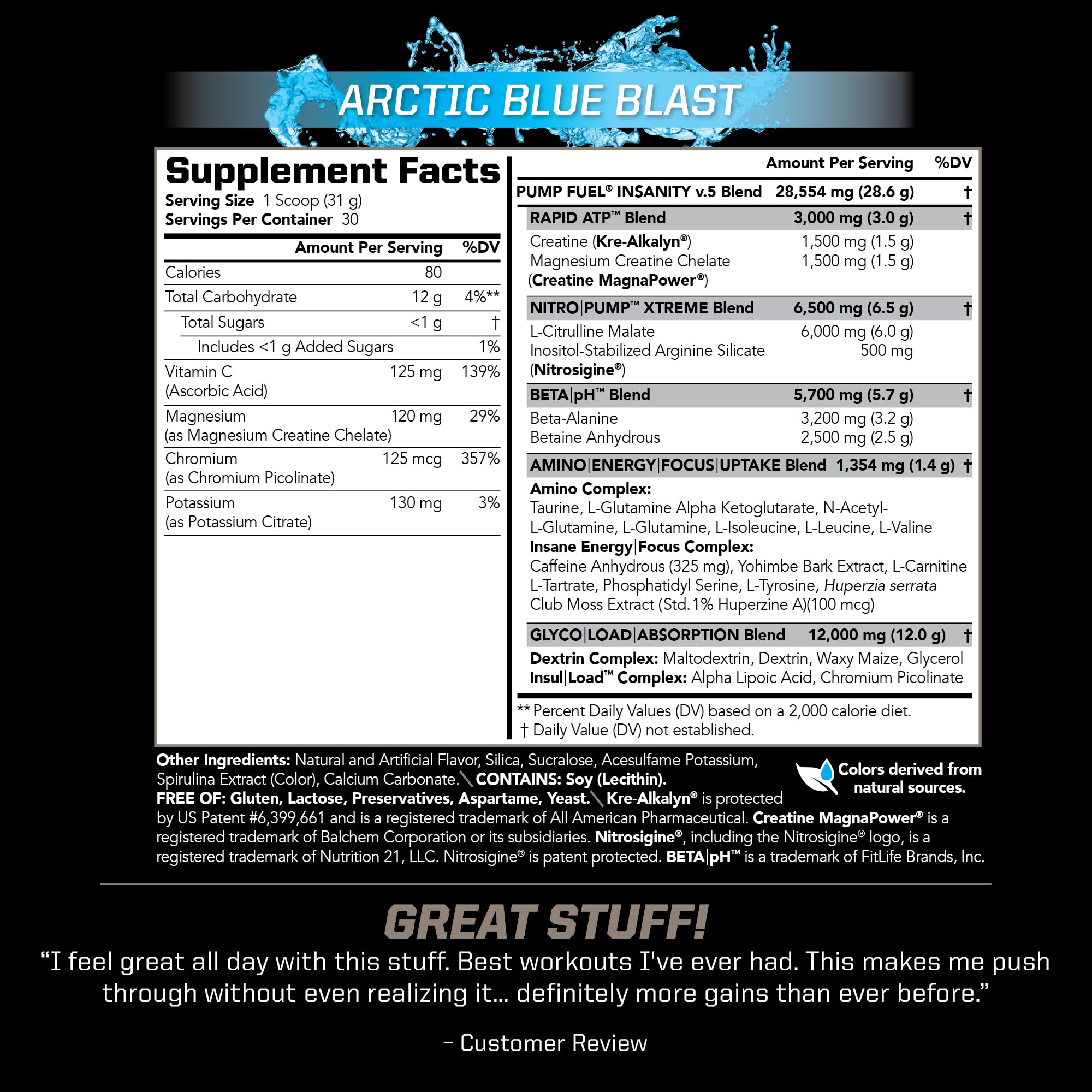 PMD Sports Pump Fuel Ultra Insanity Serving Scoop enables precise dosing for consistency