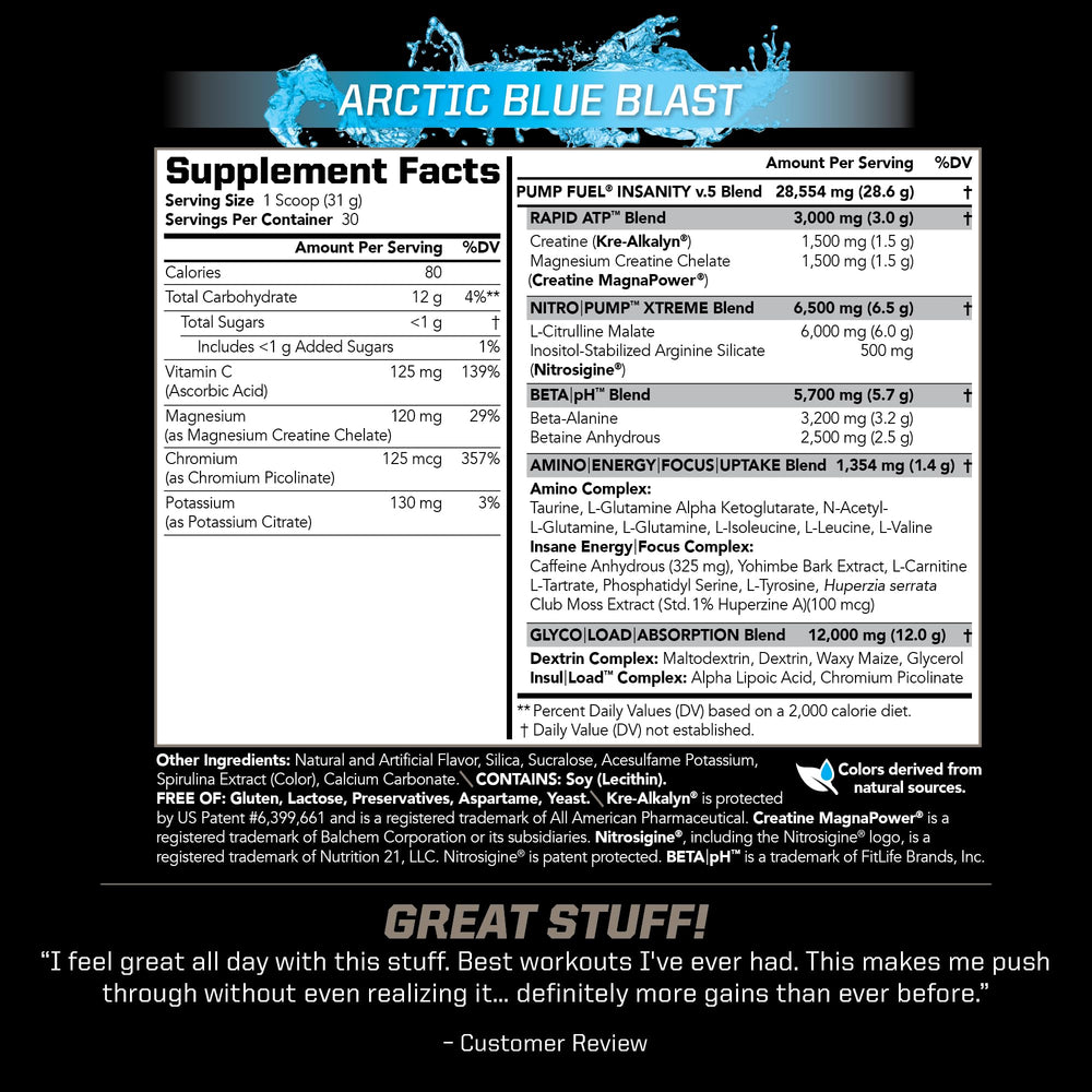 PMD Sports Pump Fuel Ultra Insanity Serving Scoop enables precise dosing for consistency