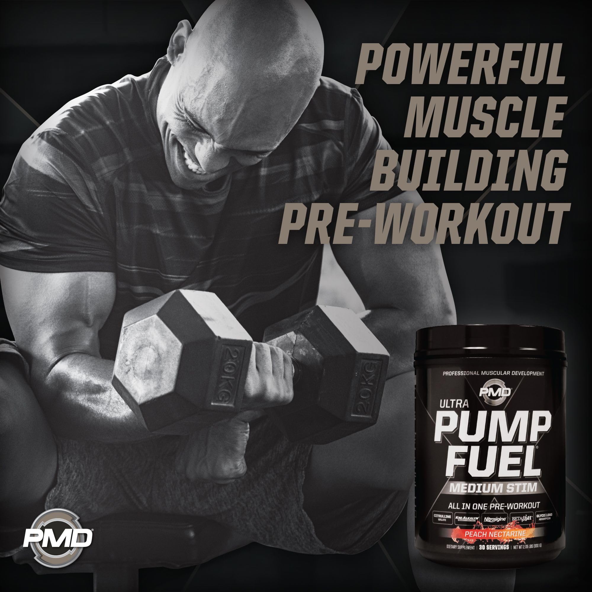 PMD Sports Pump Fuel Ultra powder being measured for workouts