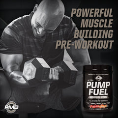 PMD Sports Pump Fuel Ultra powder being measured for workouts