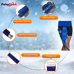 Polar Sport large cold pad for broad joint coverage and comfort