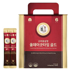 PNBG 6 Year Red Ginseng Shot Gold bottle for daily energy support.