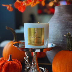 Podaras Home meditation candle creates a calm atmosphere for mindfulness.
