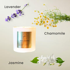 Podaras Home three-wick candle with clean burn and natural cotton wicks.