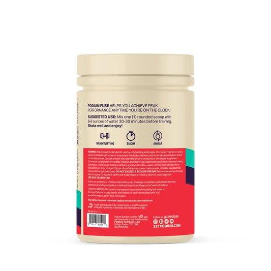 Podium Nutrition Fuse 2025 Cognizin mental clarity during training