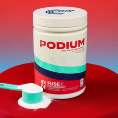 Podium Nutrition Fuse 2025 easy mix dissolves quickly in water