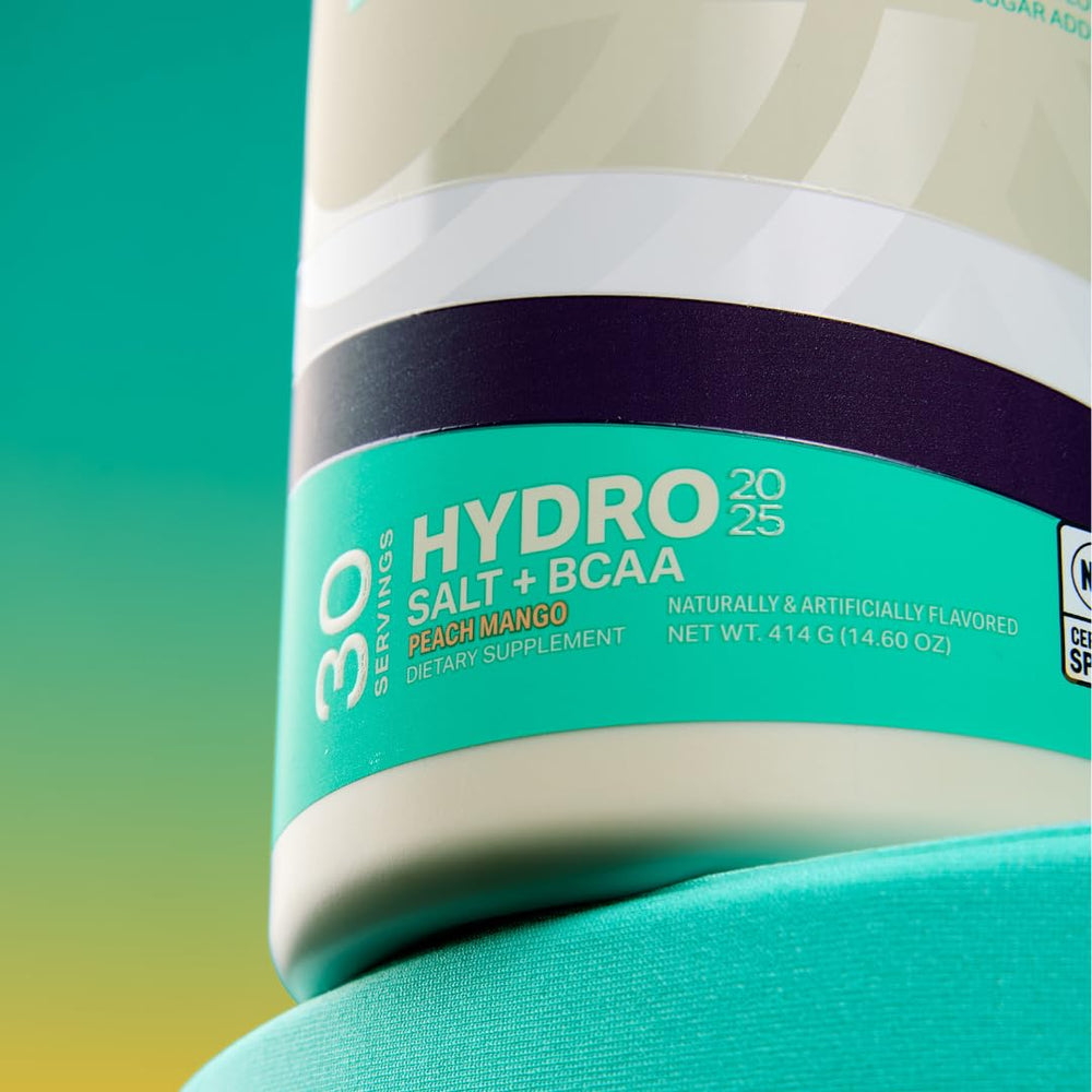 Podium Nutrition Hydro+Salt label close-up highlights NSF Certified safety.