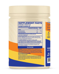 Cold glass with pink lemonade creatine solution ready to drink.