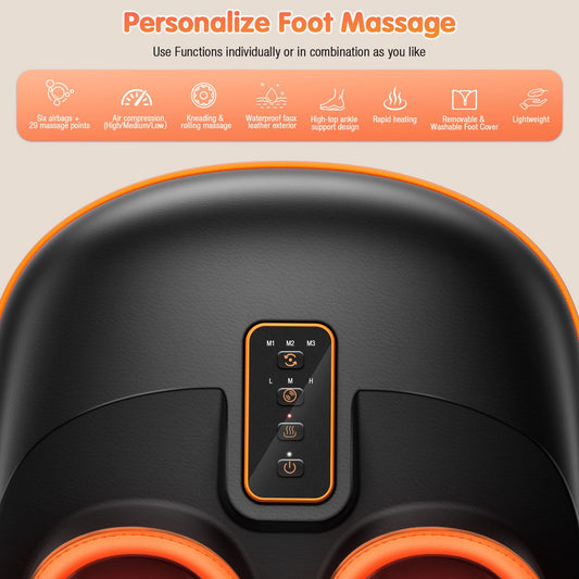 POGGT foot massager with heat function to warm feet