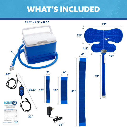 Polar Active Ice 3.0 9-quart cold reservoir ready for extended relief without frequent refills.