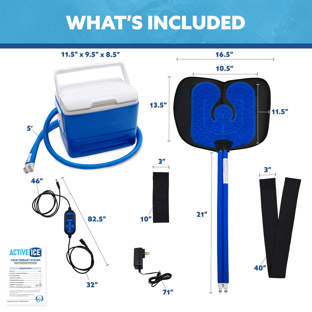 Polar Active Ice 3.0 shoulder-pad coverage delivers precise post-surgery relief.