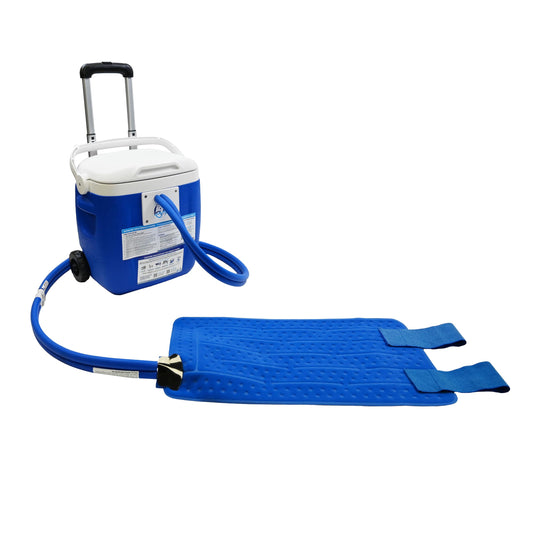 Polar Products Active Ice 3.0 large rectangular pad covers the body for targeted cold therapy.