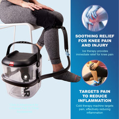Polar Vortex unit shows a simple on/off switch for quick relief sessions.