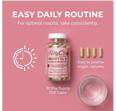 POLYC'S packaging suggesting a daily wellness routine for women